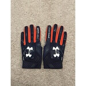 Size Large Auburn University Under Armour Team Issued Spotlight Football Gloves